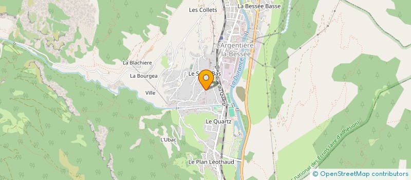 localisation de l'entreprise SARL ENTREPRISE DAVIN ALBERT à L'ARGENTIERE-LA-BESSEE