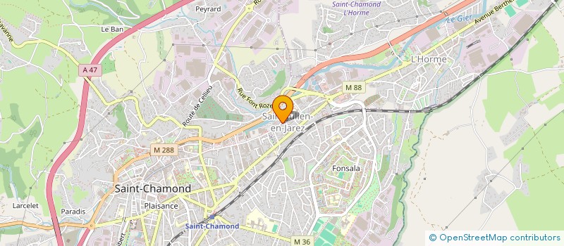 localisation de l'entreprise SARL ENTREPRISE DE NETTOYAGE CANTONE  SAINT-CHAMOND