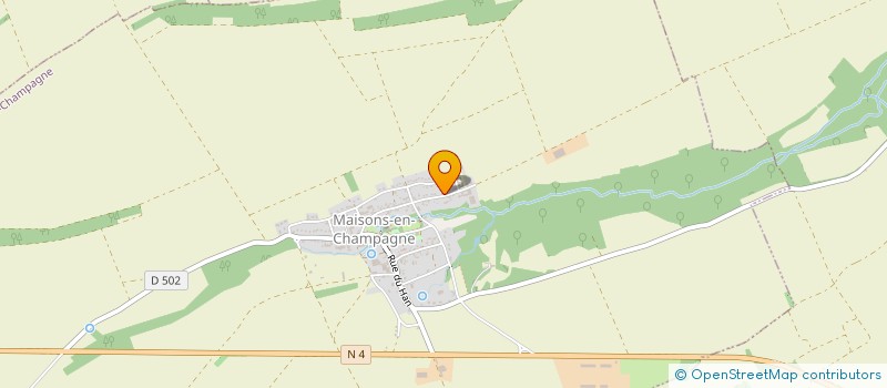 localisation de l'entreprise SARL ENTREPRISE DE TRAVAUX AGRICOLES BOUDE  MAISONS-EN-CHAMPAGNE