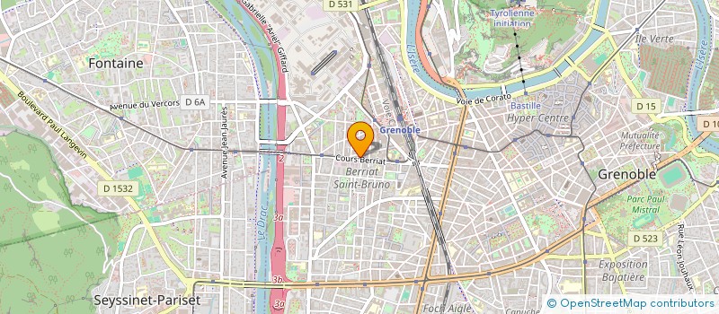 localisation de l'entreprise SARL ENTREPRISE GENERALE  GRENOBLE