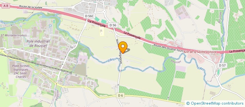 localisation de l'entreprise SARL ENTREPRISE GENERALE BATIM  ROUSSET