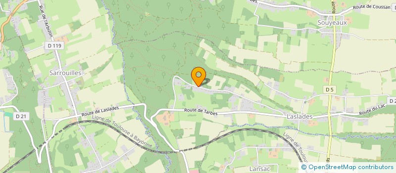 localisation de l'entreprise SARL ENTREPRISE GENERALE LOPES AZEVEDO  LASLADES