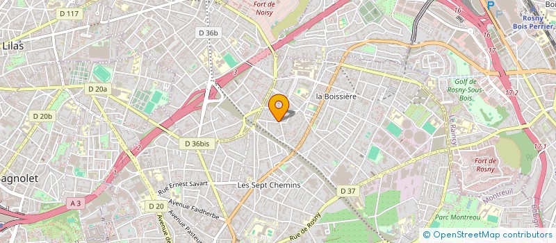 localisation de l'entreprise SARL ENTREPRISE GUIMARAES à MONTREUIL