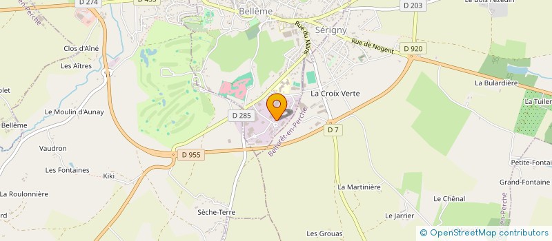 localisation de l'entreprise SARL ENTREPRISE HERVIEUX à BELLEME