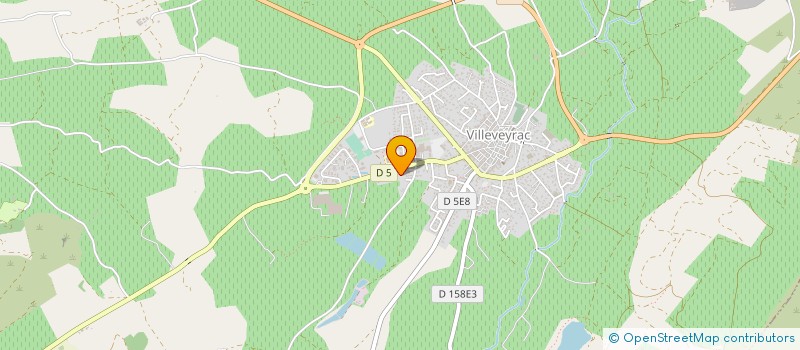 localisation de l'entreprise SARL ENTREPRISE JEAN TRANSPORTS  VILLEVEYRAC
