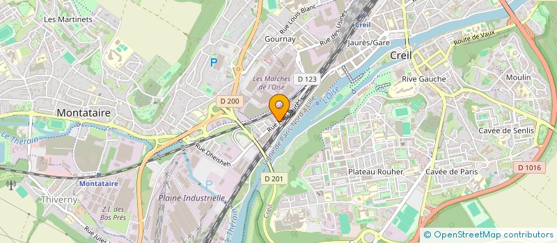 localisation de l'entreprise SARL ENTREPRISE LES COMPAGNONS DU MARAIS  CREIL