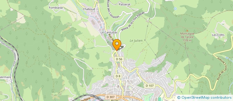 localisation de l'entreprise SARL ENTREPRISE MARTIN FRERES  TARARE