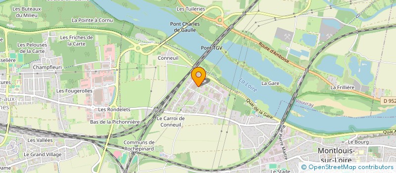 localisation de l'entreprise SARL ENTREPRISE NOURRY  MONTLOUIS-SUR-LOIRE