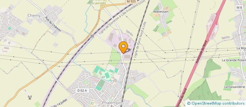 localisation de l'entreprise SARL ENTREPRISE PEVELOISE  PHALEMPIN