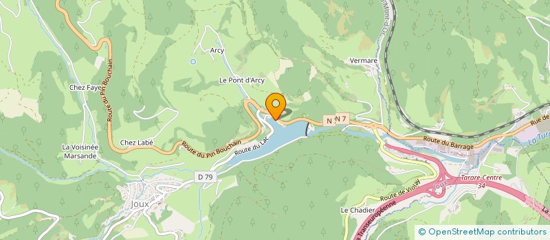 localisation de l'entreprise SARL ENTREPRISE POCACHARD  LES SAUVAGES