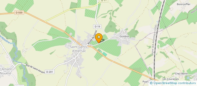 localisation de l'entreprise SARL ENTREPRISE SEQUEIRA à SAINT GENIS D'HIERSAC