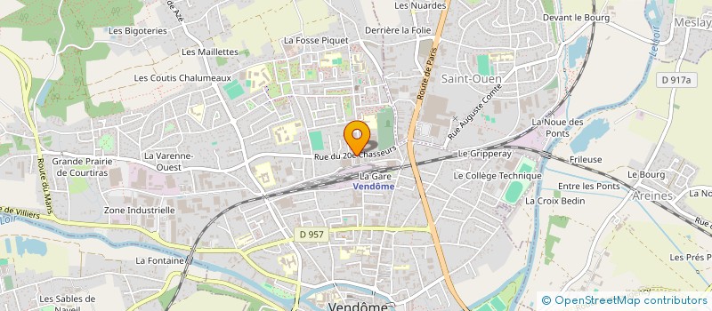 localisation de l'entreprise SARL ENVERGURE INTERNATIONALE  VENDOME