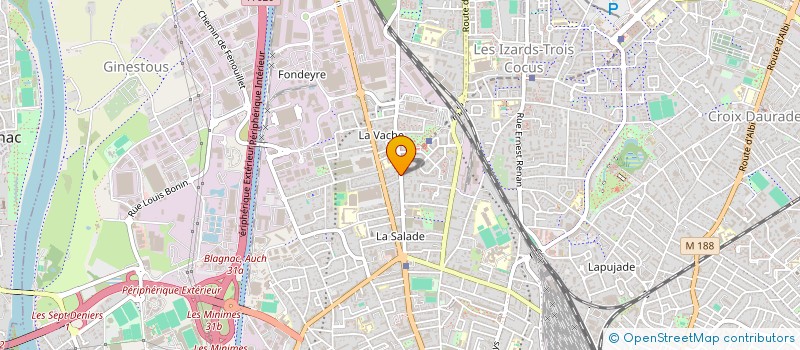 localisation de l'entreprise SARL ENVIE CHAUD PIZZAS à TOULOUSE