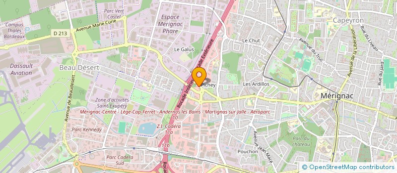 localisation de l'entreprise SARL EOLE CONSEIL SOCIAL à MERIGNAC