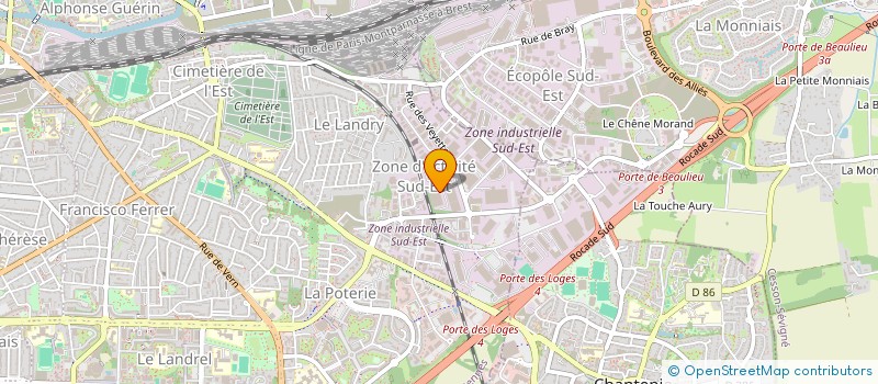 localisation de l'entreprise SARL EPI INCENDIE  RENNES