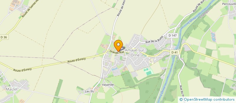 localisation de l'entreprise SARL EPICERIE DU VALLON  AMAYE-SUR-ORNE