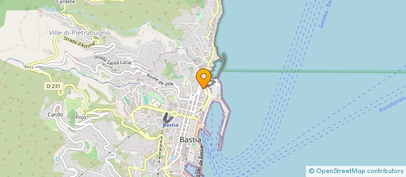 localisation de l'entreprise SARL EQUIPEMENT ET PROTECT INDIVID CORSE à BASTIA