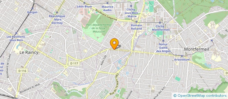 localisation de l'entreprise SARL ER - BAT à CLICHY-SOUS-BOIS