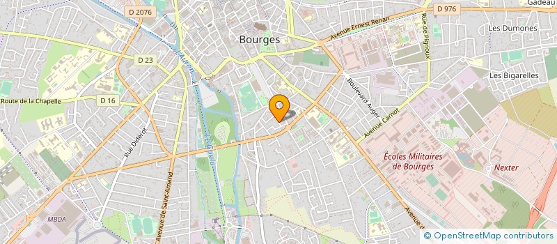 localisation de l'entreprise SARL ERABAT à BOURGES