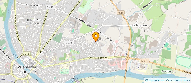 localisation de l'entreprise SARL ERAL  VILLENEUVE SUR LOT