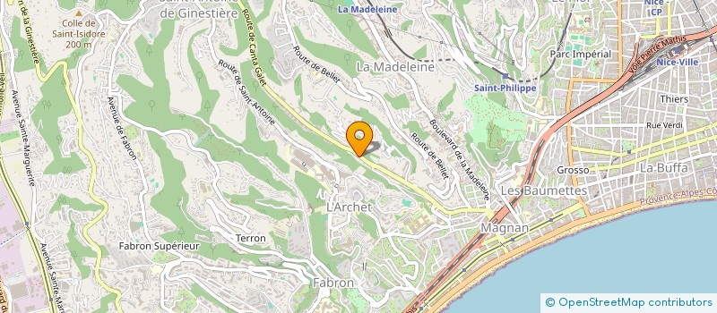 localisation de l'entreprise SARL ERB à NICE