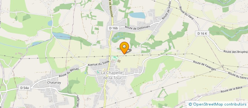 localisation de l'entreprise SARL ERDING FRERES  LA CHAPELLE-DE-LA-TOUR