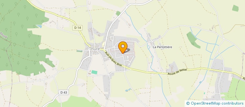 localisation de l'entreprise SARL ERIC BEAUVILAIN  THURE