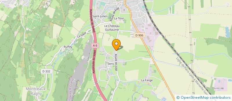 localisation de l'entreprise SARL ERIC BLANCHARD  SENNECEY-LE-GRAND