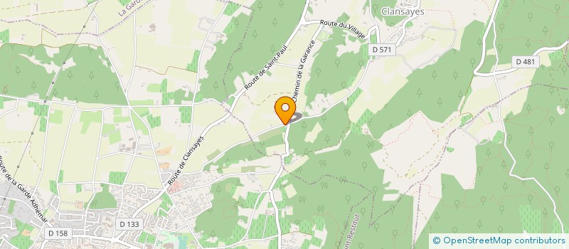 localisation de l'entreprise SARL ERIC DUCOL  CLANSAYES