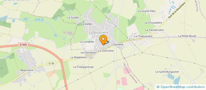 localisation de l'entreprise SARL ERIC MARIONNEAU TRAVAUX PUBLICS  SAINTE-FOY