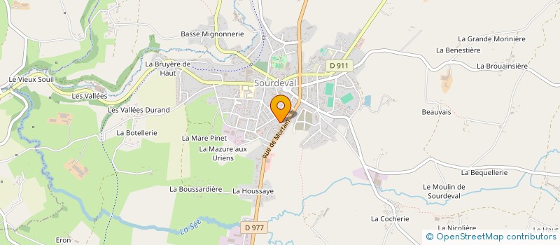 localisation de l'entreprise SARL ERMO à SOURDEVAL