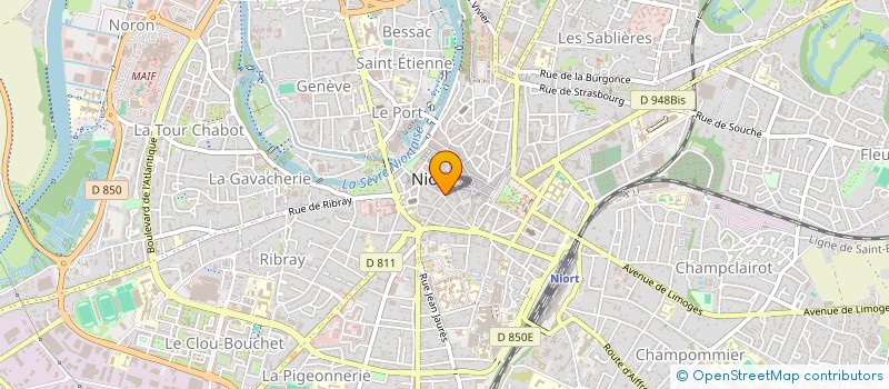 localisation de l'entreprise SARL EROS à NIORT