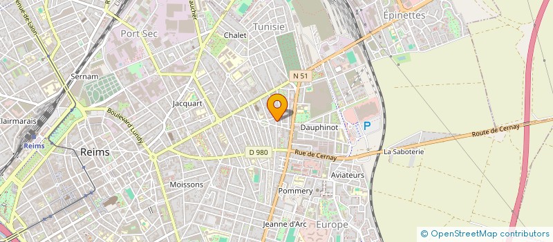 localisation de l'entreprise SARL EROS à REIMS