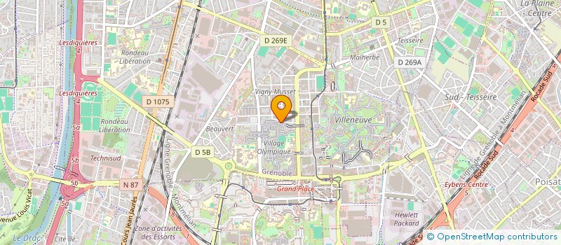 localisation de l'entreprise SARL ERP  GRENOBLE