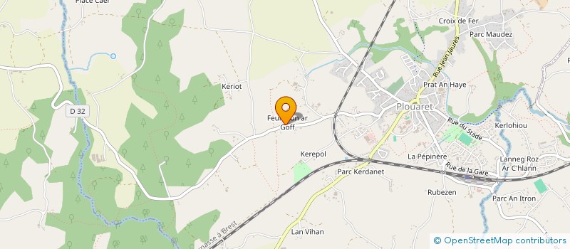 localisation de l'entreprise SARL ERWAN LAINE  PLOUARET