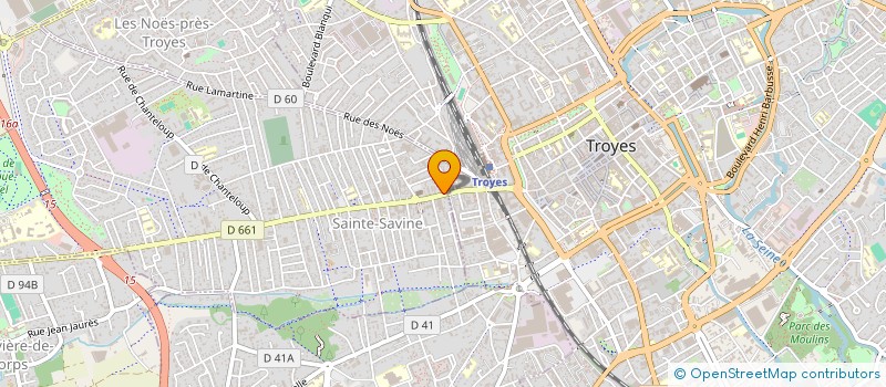 localisation de l'entreprise SARL ES TROYES  SAINTE SAVINE