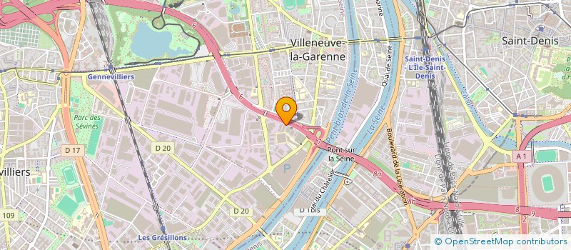 localisation de l'entreprise SARL ESD FINANCES  VILLENEUVE LA GARENNE