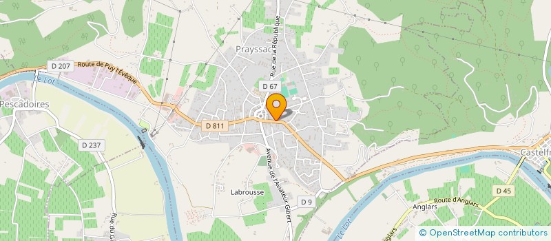 localisation de l'entreprise SARL ESNAULT ET FILS à PRAYSSAC