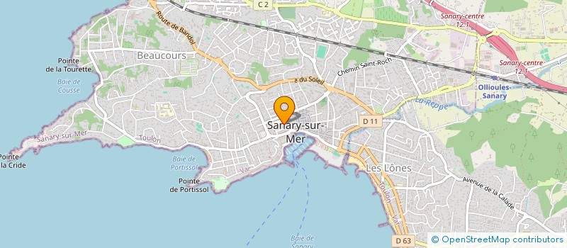 localisation de l'entreprise SARL ESPACE 83 à SANARY-SUR-MER