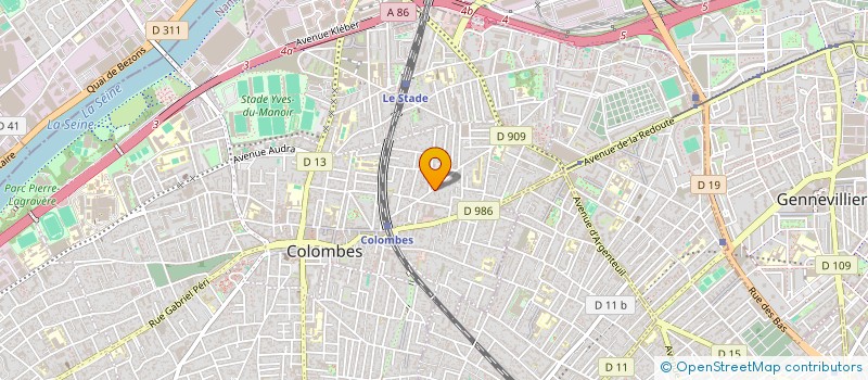 localisation de l'entreprise SARL ESPACE AUTO SERVICES  COLOMBES