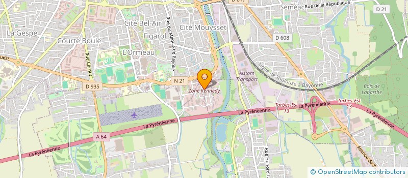 localisation de l'entreprise SARL ESPACE BAIN & CUISINE à TARBES