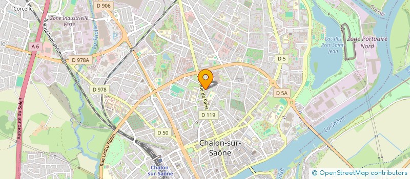 localisation de l'entreprise SARL ESPACE CADRES  CHALON-SUR-SAONE