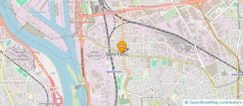 localisation de l'entreprise SARL ESPACE CHANTAL ET MURIEL  SAINT-FONS
