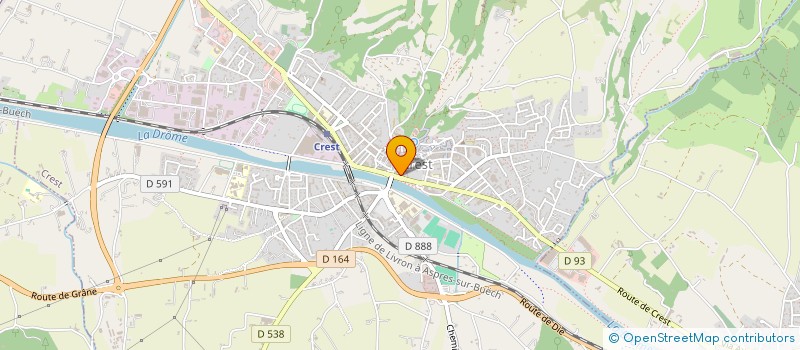 localisation de l'entreprise SARL ESPACE CHAUSSURES à CREST