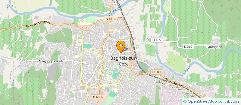 localisation de l'entreprise SARL ESPACE CUISINES  BAGNOLS-SUR-CEZE
