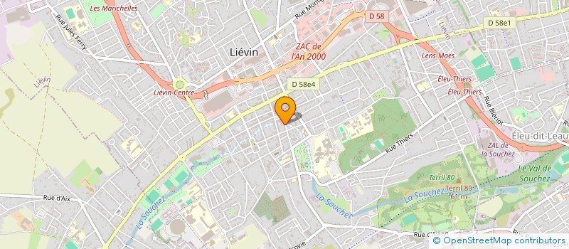 localisation de l'entreprise SARL ESPACE ENVIRONNEMENT à LIEVIN