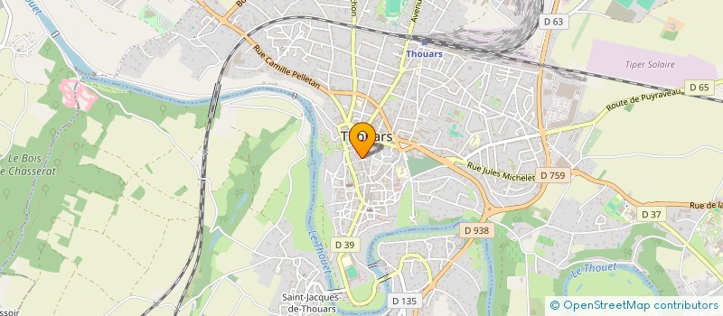 localisation de l'entreprise SARL ESPACE ET HARMONIE à THOUARS