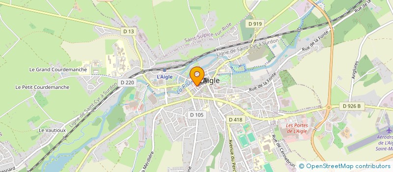localisation de l'entreprise SARL ESPACE FORM'SANTE à L'AIGLE
