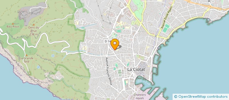 localisation de l'entreprise SARL ESPACE FORME à LA CIOTAT