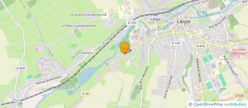 localisation de l'entreprise SARL ESPACE MENUISERIES à L'AIGLE